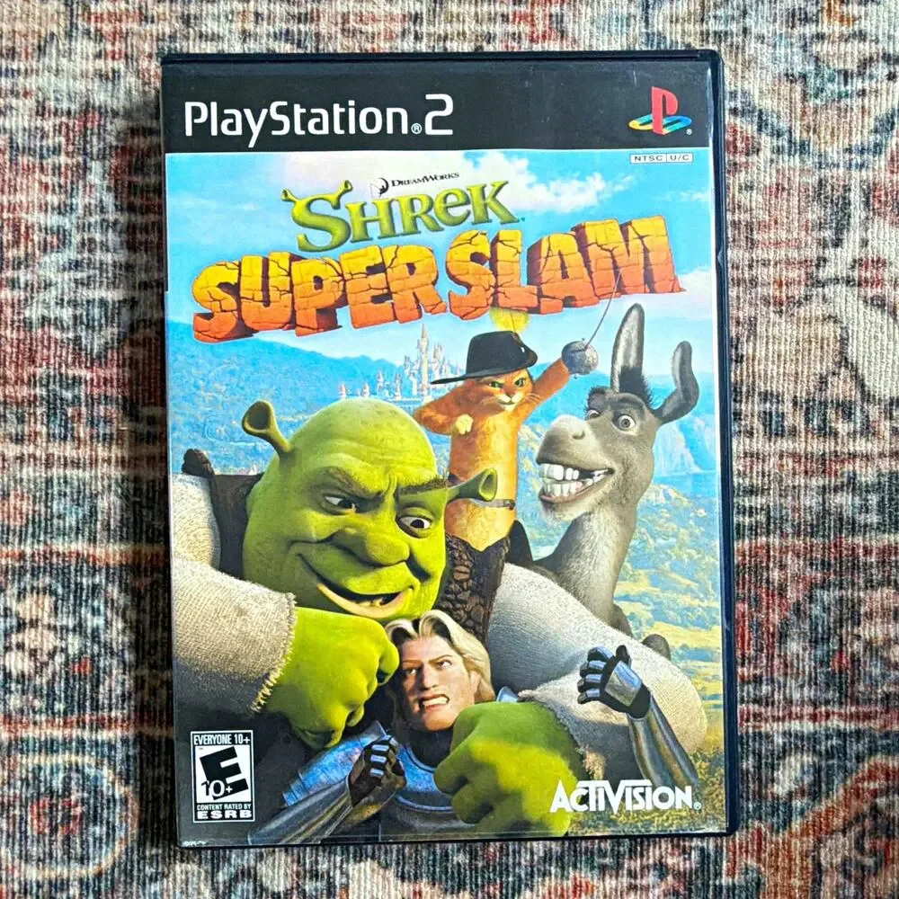 Activision Shrek SuperSlam Sony PlayStation 2 PS2 Fighting Manual E10+ NTSC-U/C